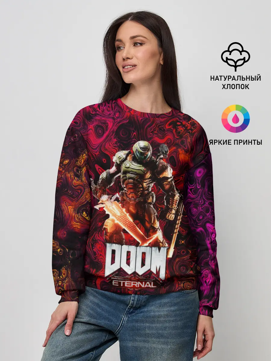 Женский свитшот / Doom Eternal | Дум Этернал