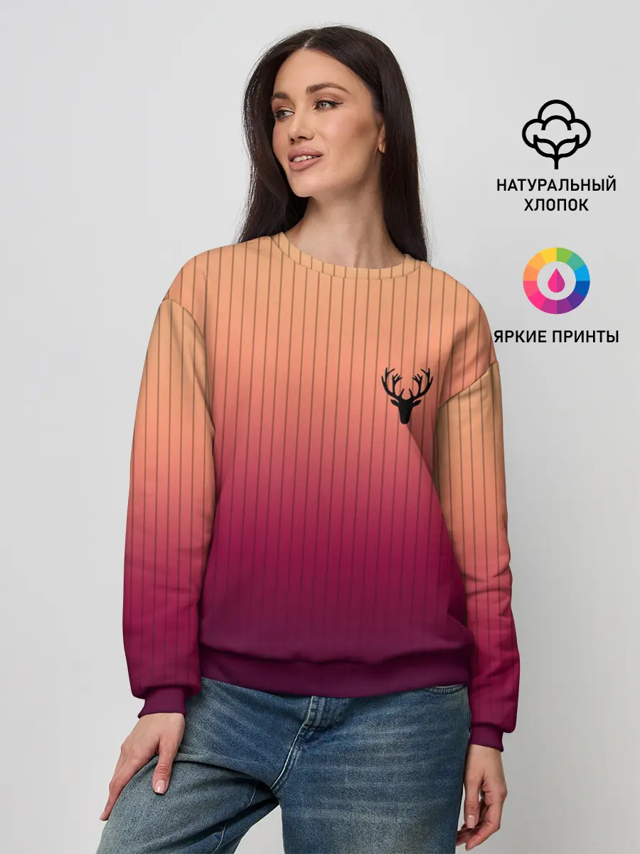 Женский свитшот / The Gradient Of Deer