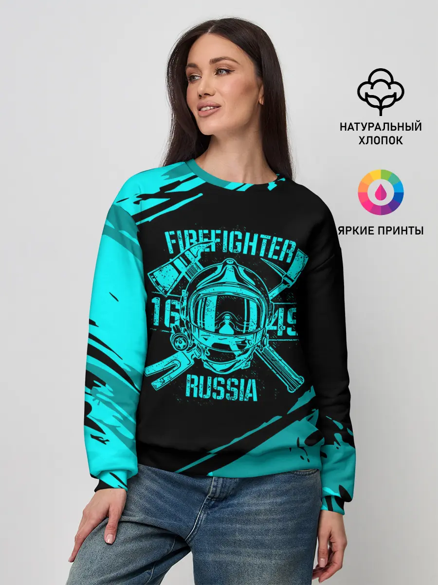 Женский свитшот / FIREFIGHTER 1649 RUSSIA