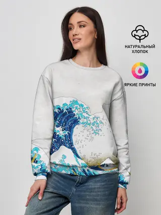 Женский свитшот / Japanese wave