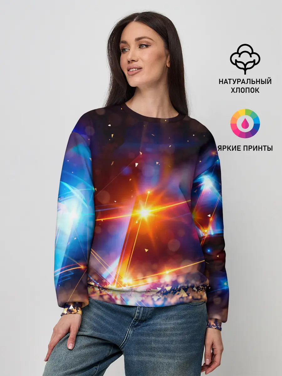 Женский свитшот / geometry light
