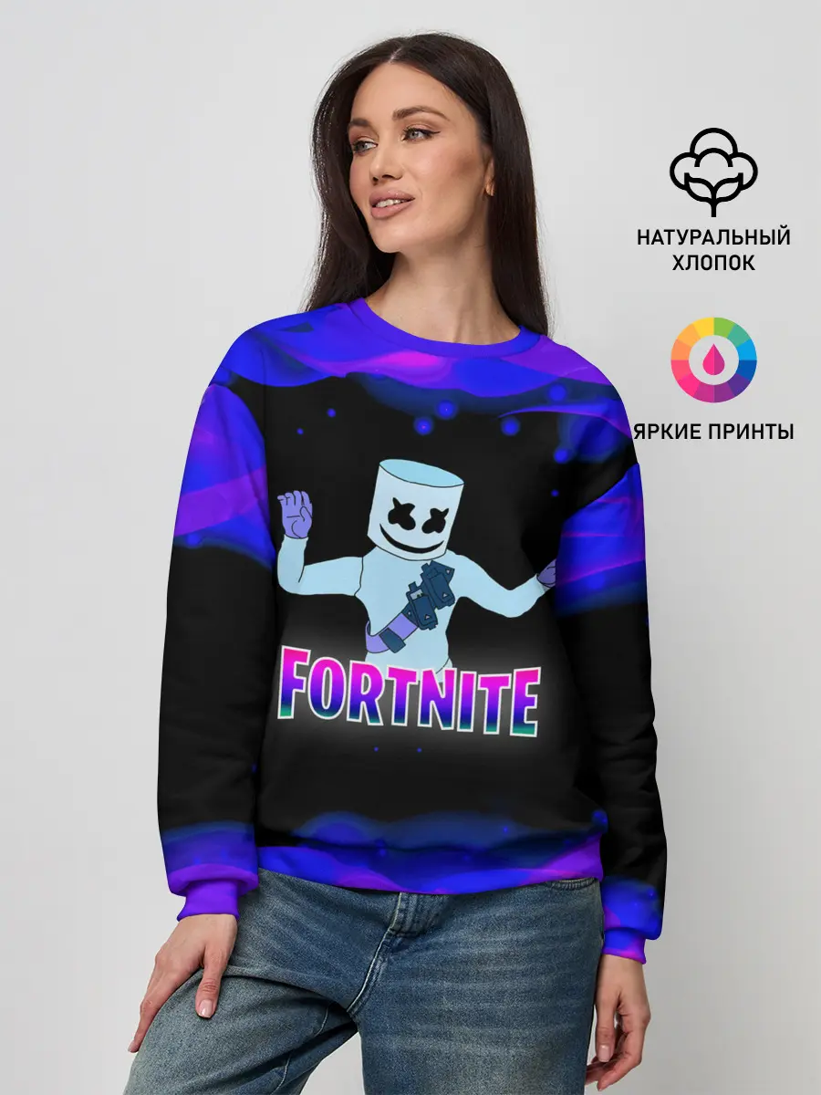 Женский свитшот / Fortnite Marshmallow