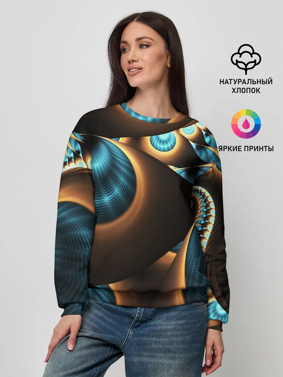Женский свитшот / 3D FRACTAL