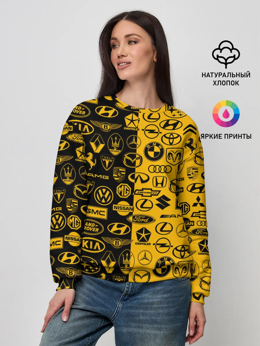 Женский свитшот / ЛОГОТИПЫ АВТО
