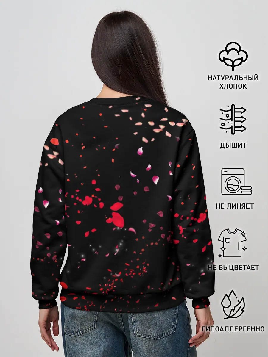 Женский свитшот / Лепестки | Casual