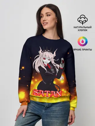 Женский свитшот / Helltaker Satan Girl