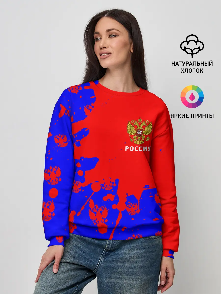 Женский свитшот / РОССИЯ / RUSSIA