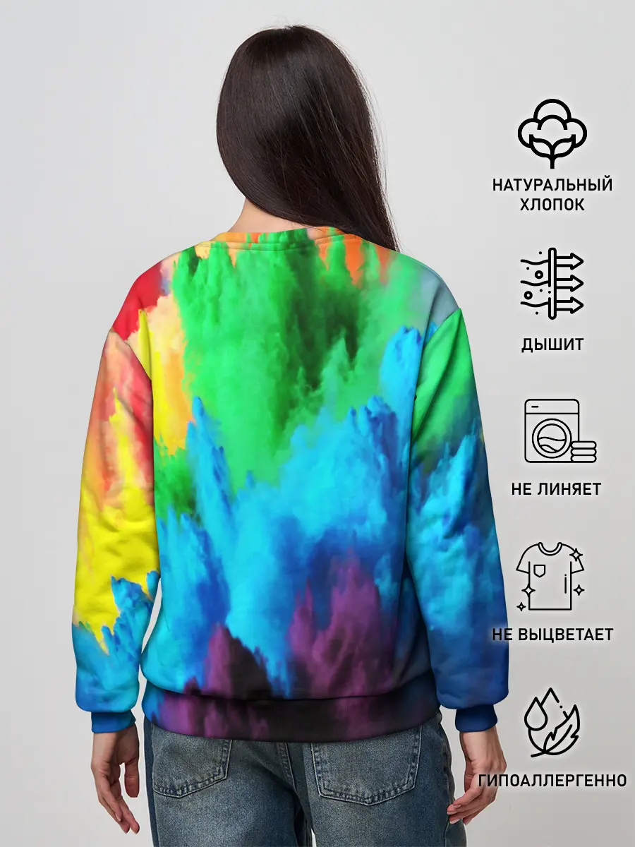 Женский свитшот / РАЗНОЦВЕТНЫЕ КРАСКИ