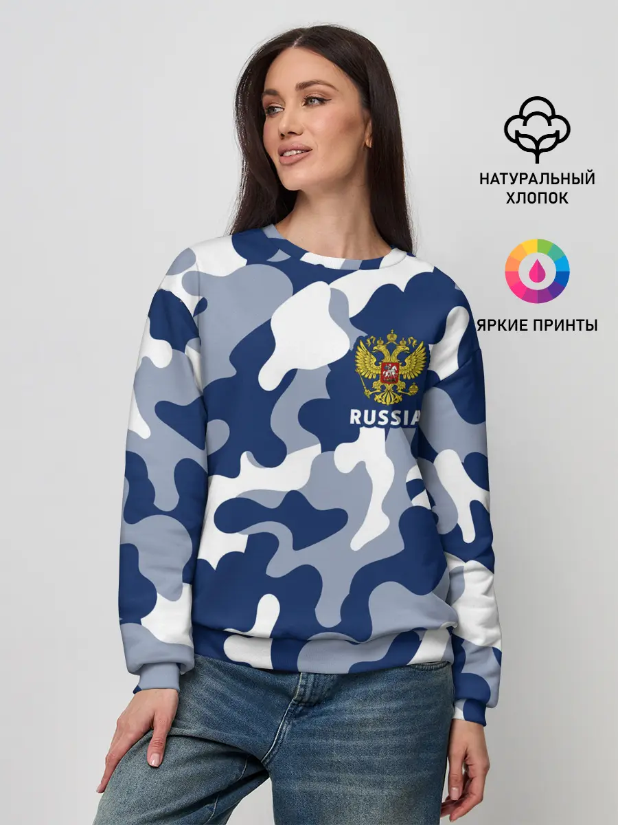 Женский свитшот / RUSSIA / РОССИЯ