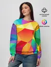 Женский свитшот / Яркая мозаика