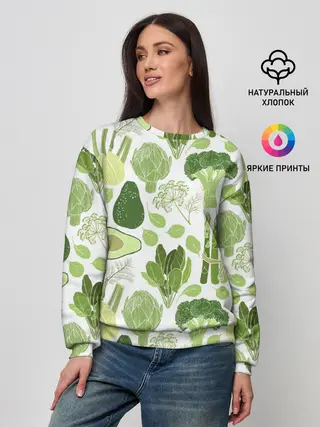 Женский свитшот / овощи