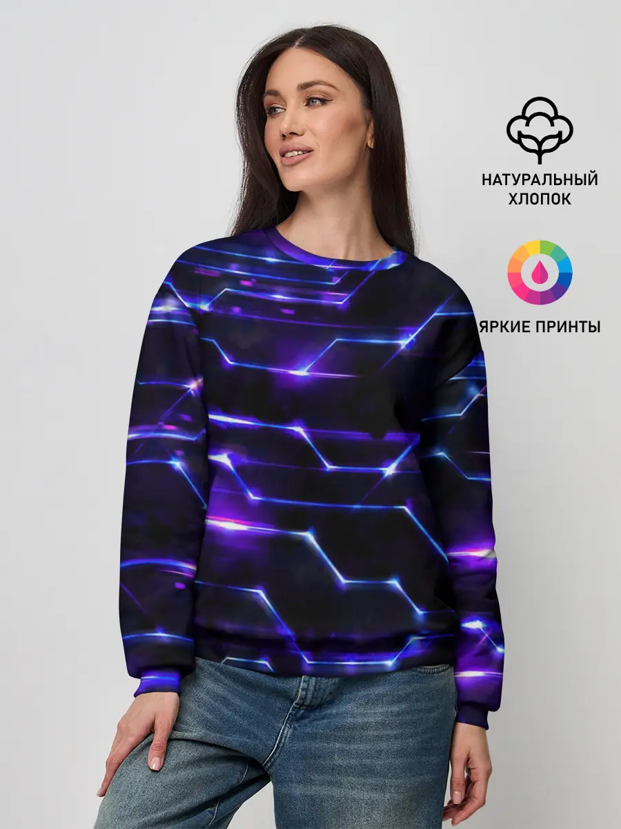 Женский свитшот / Технологии будущее нано броня