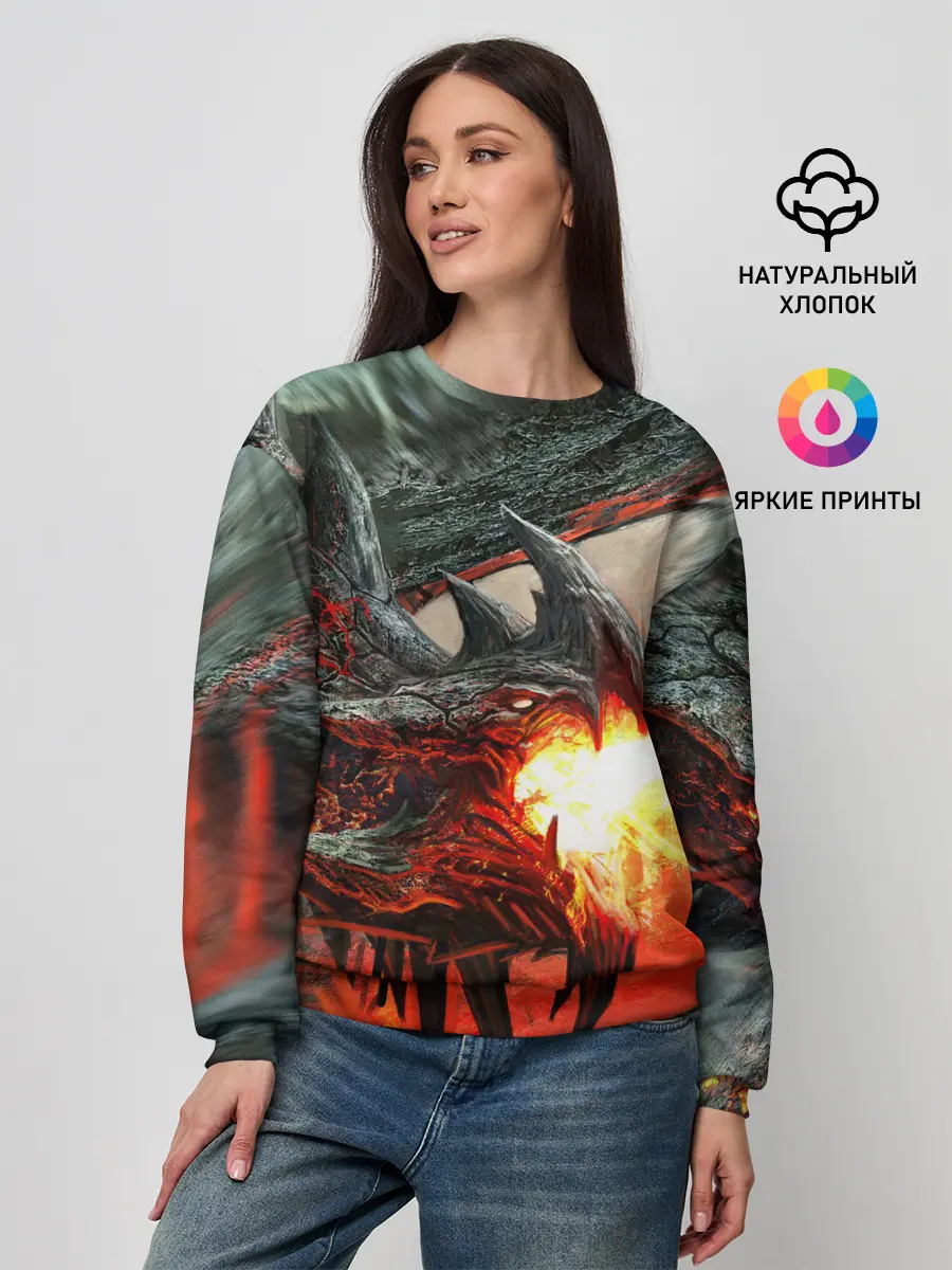 Женский свитшот / Дракон | Dragon