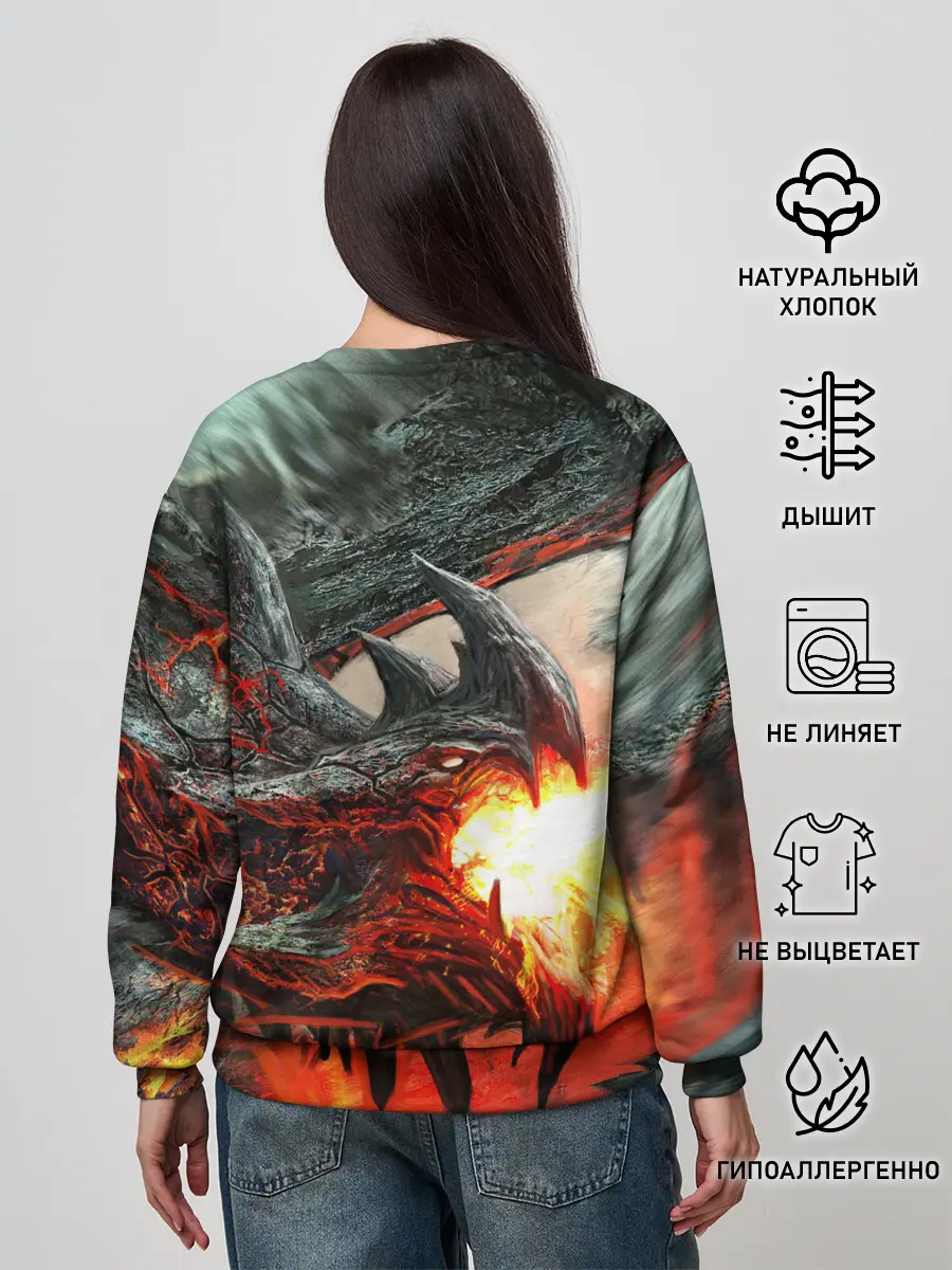 Женский свитшот / Дракон | Dragon