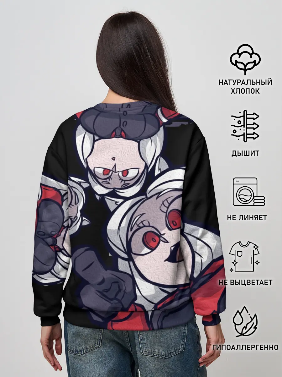 Женский свитшот / Мультяшные герои Helltaker