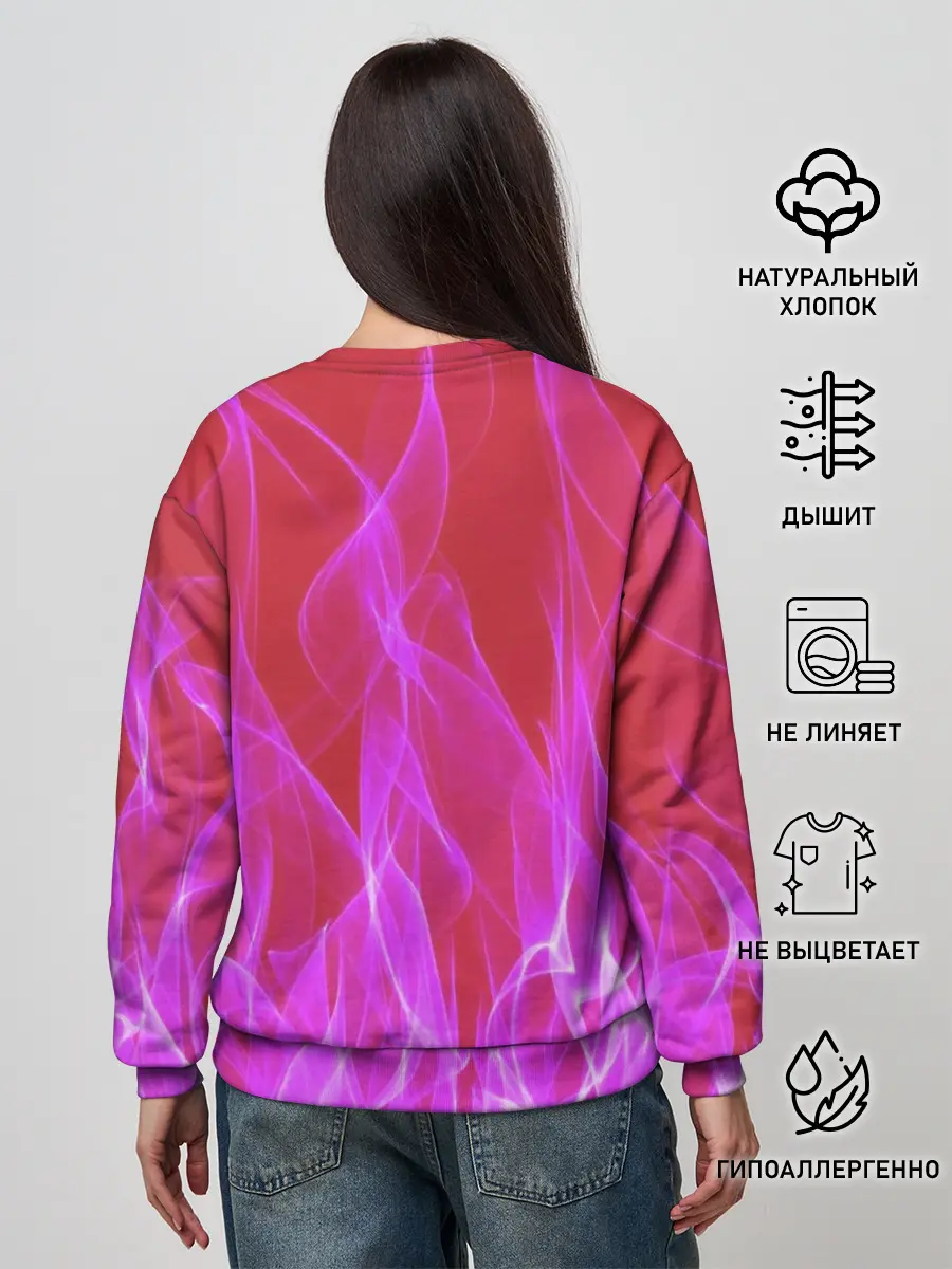 Женский свитшот / HELLTAKER. Модеус в огне