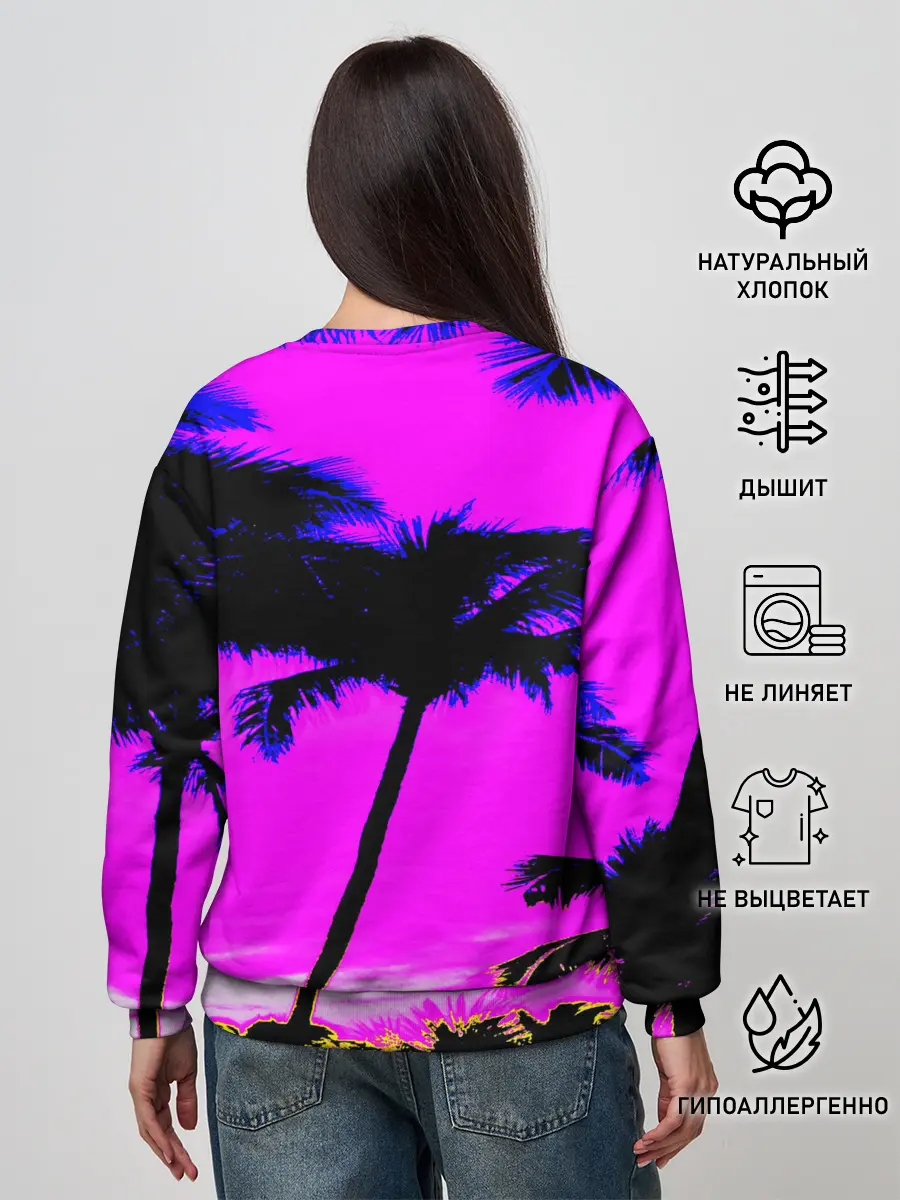 Женский свитшот / НЕОНОВЫЙ ЗАКАТ