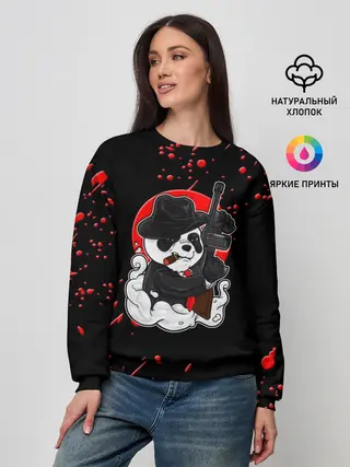 Женский свитшот / Панда Мафиози