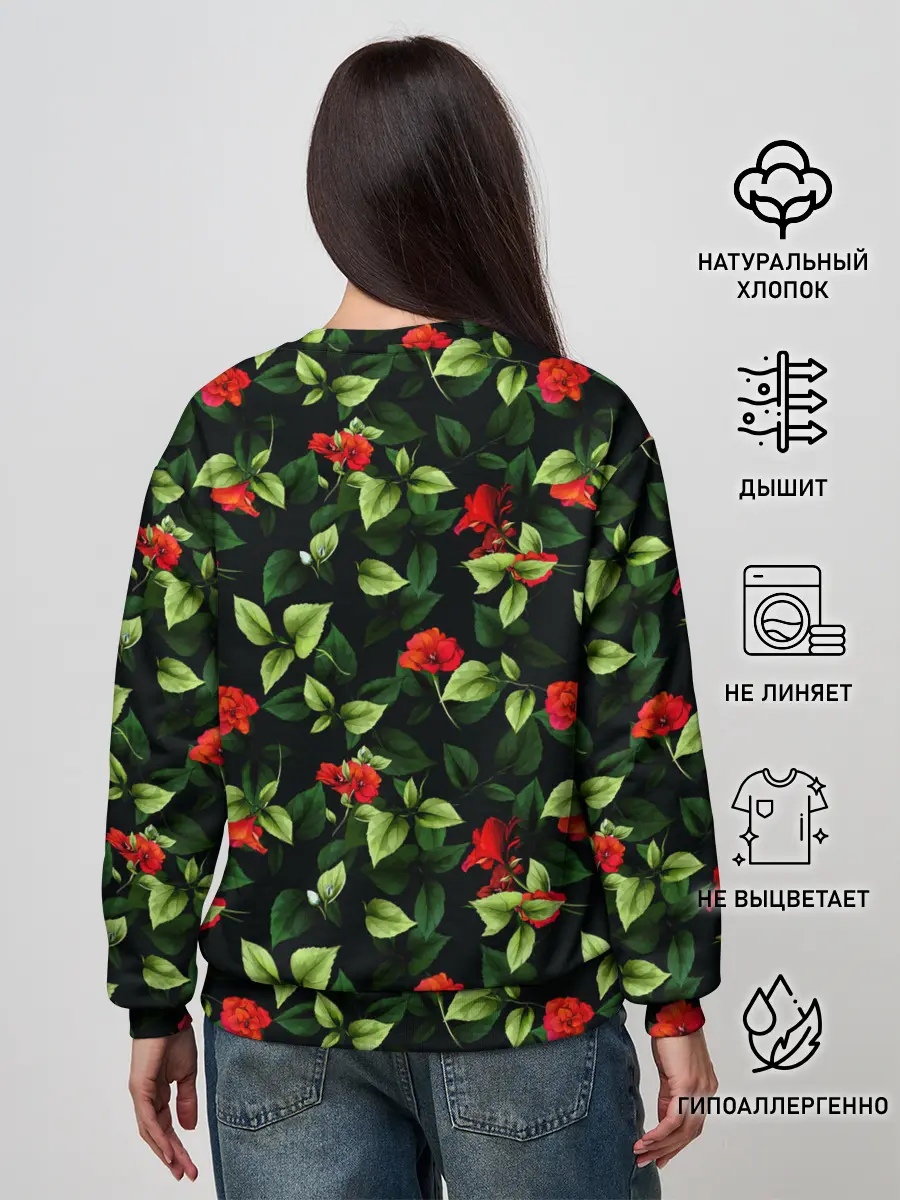 Женский свитшот / Цветочный сад