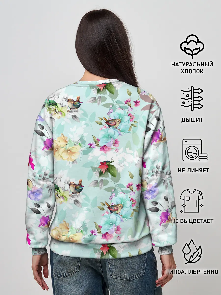 Женский свитшот / Весенние цветы