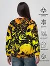Женский свитшот / KILLA оранжевые черепа