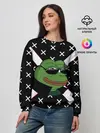 Женский свитшот / Pepe в очках EZ
