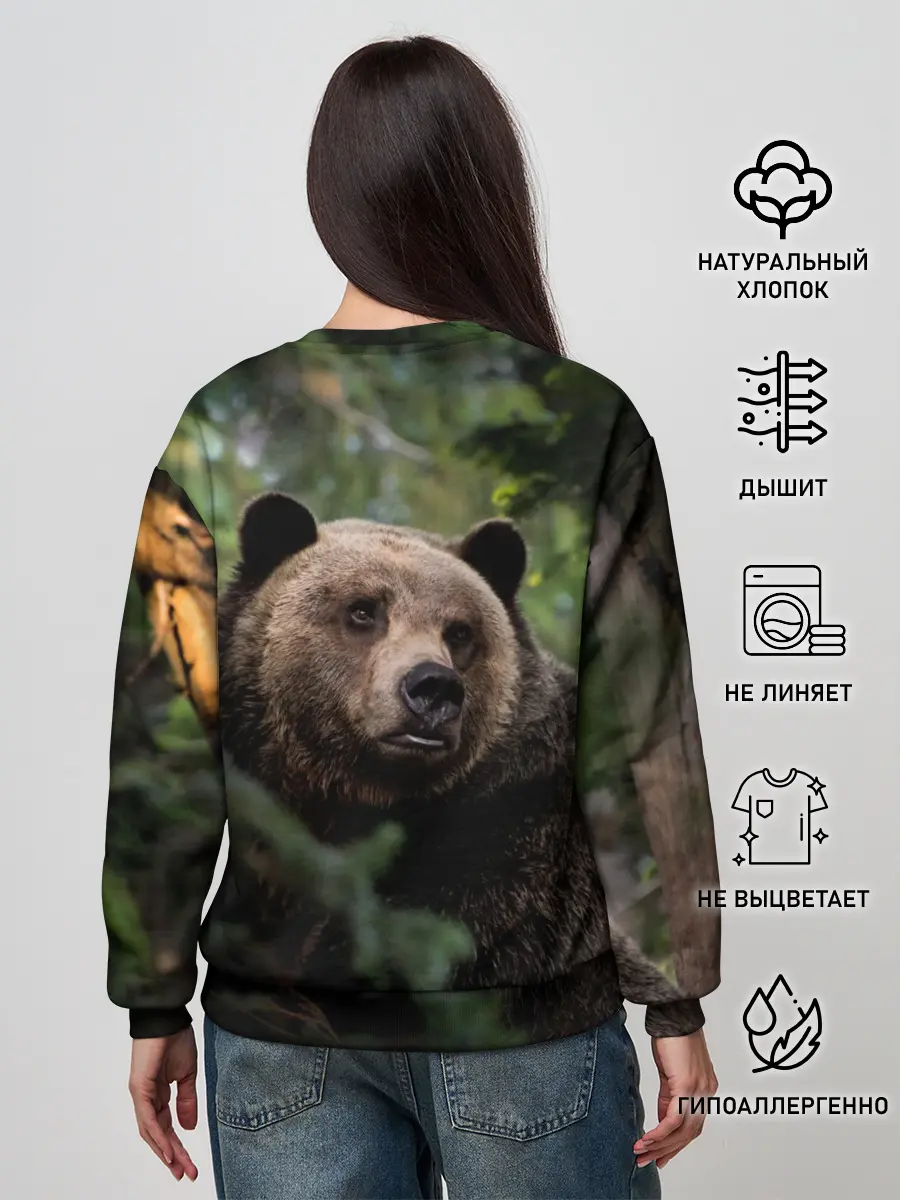 Женский свитшот / Медведь