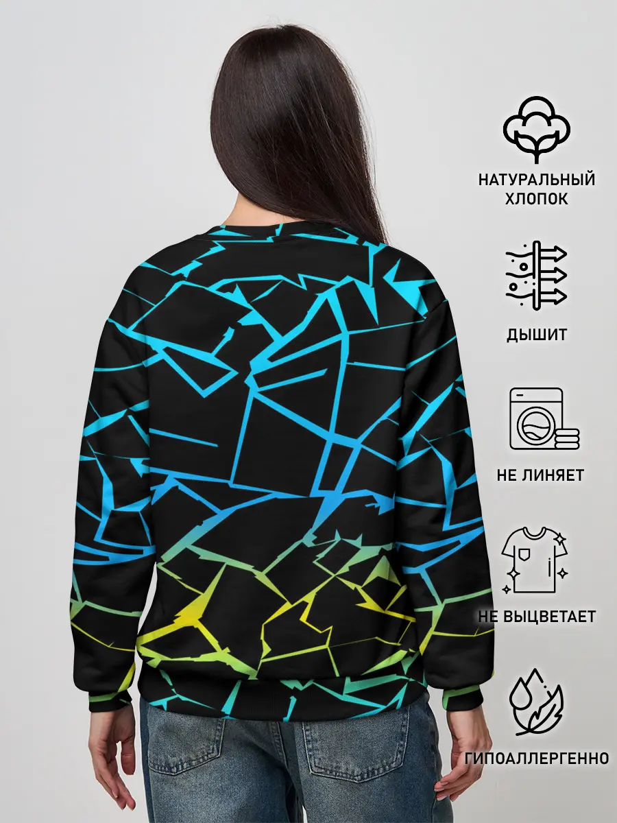 Женский свитшот / НЕОНОВЫЙ ГРАДИЕНТ