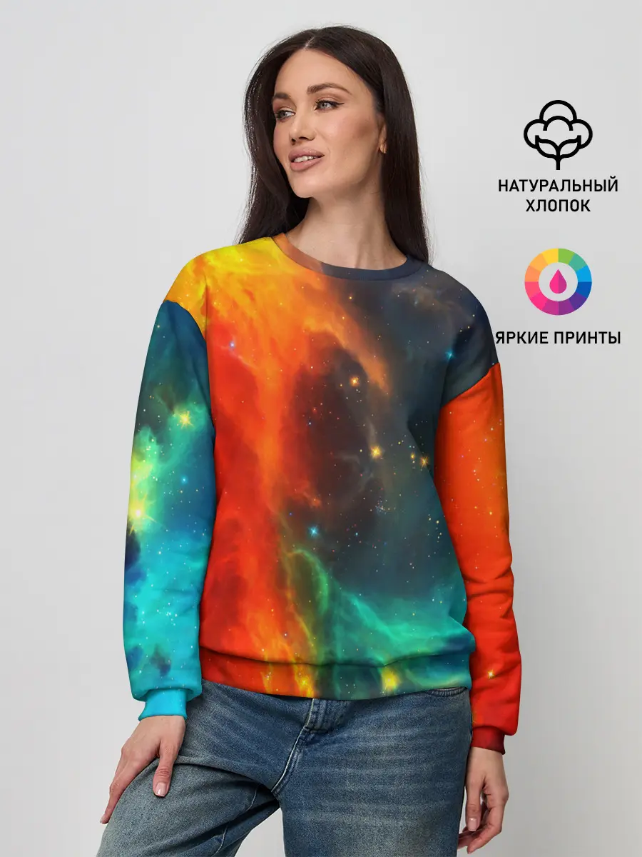 Женский свитшот / БИТВА КОСМОСА