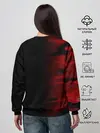 Женский свитшот / RED BLACK MILITARY CAMO | КРАСНЫЙ КАМУФЛЯЖ