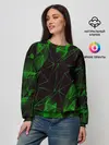 Женский свитшот / GREEN STRIPES | ЗЕЛЕНАЯ ГЕОМЕТРИЯ