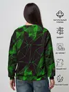 Женский свитшот / GREEN STRIPES | ЗЕЛЕНАЯ ГЕОМЕТРИЯ