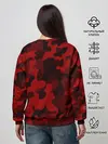 Женский свитшот / RED MILITARY | КРАСНЫЙ КАМУФЛЯЖ