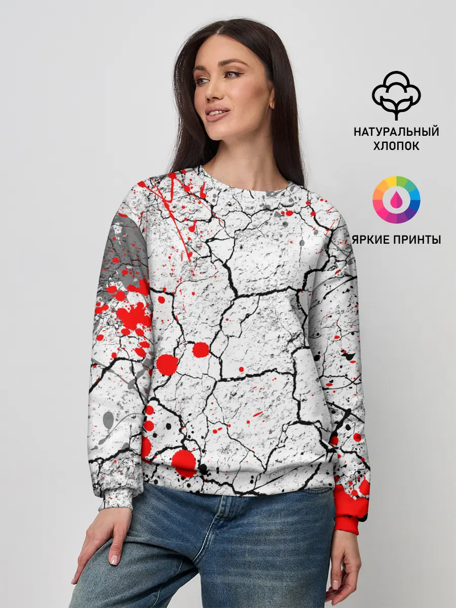 Женский свитшот / КРОВАВЫЙ ГРАНЖ | BLOODY GRUNGE