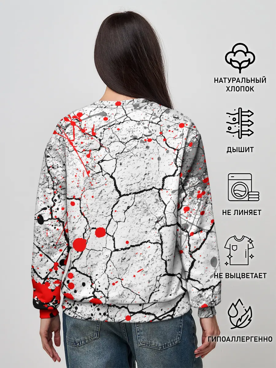 Женский свитшот / КРОВАВЫЙ ГРАНЖ | BLOODY GRUNGE