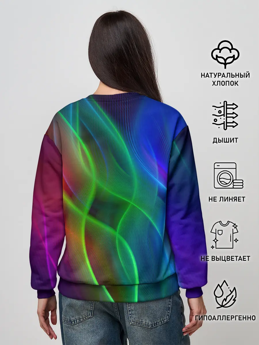 Женский свитшот / НЕОНОВАЯ АБСТРАКЦИЯ