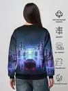 Женский свитшот / SYNTHWAVE / RETROWAVE