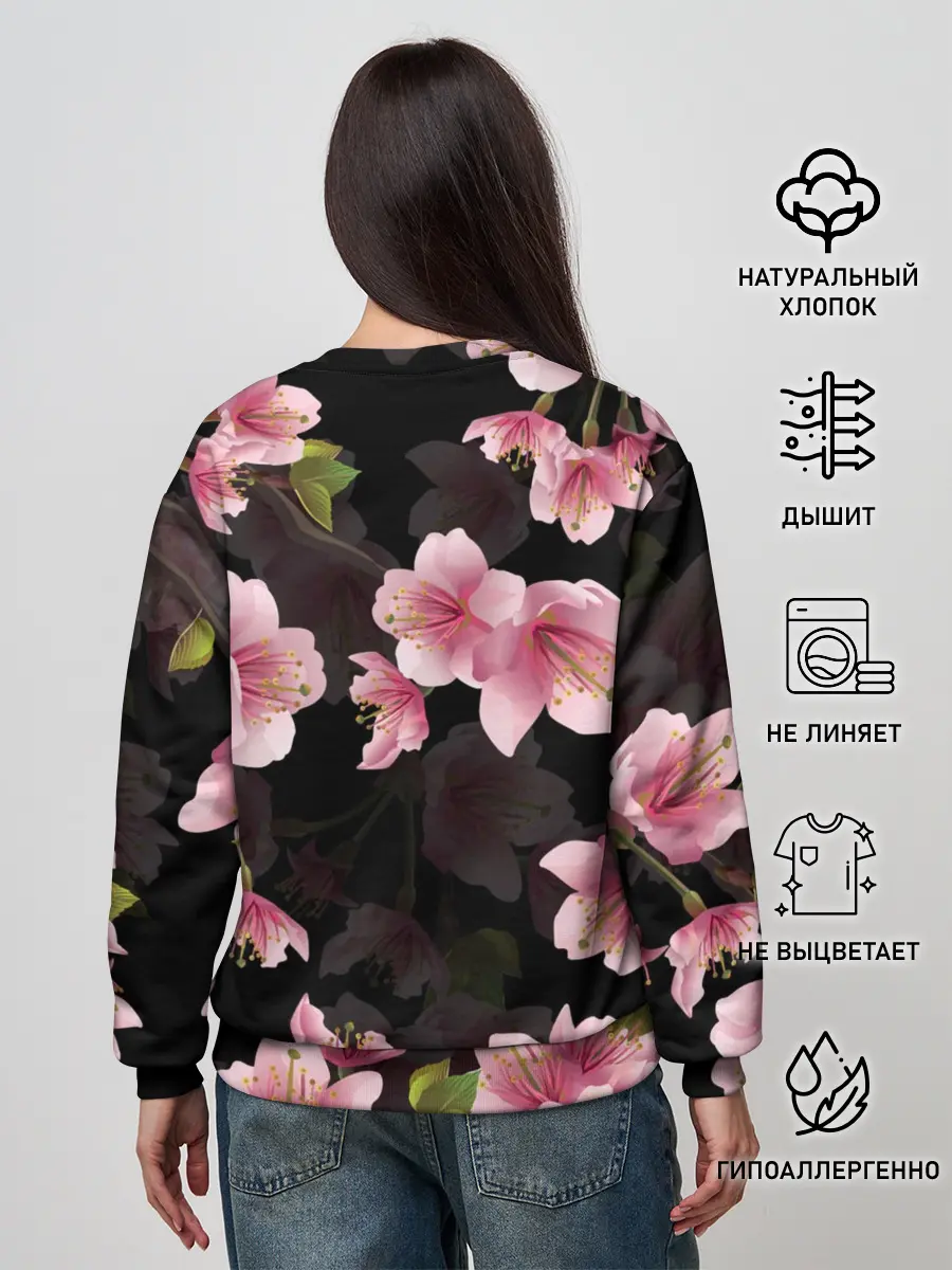 Женский свитшот / САКУРА ВИШНЯ