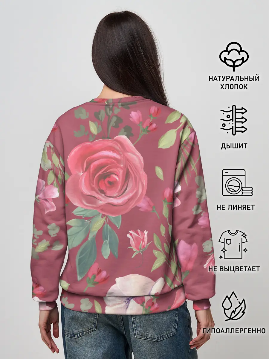 Женский свитшот / rose