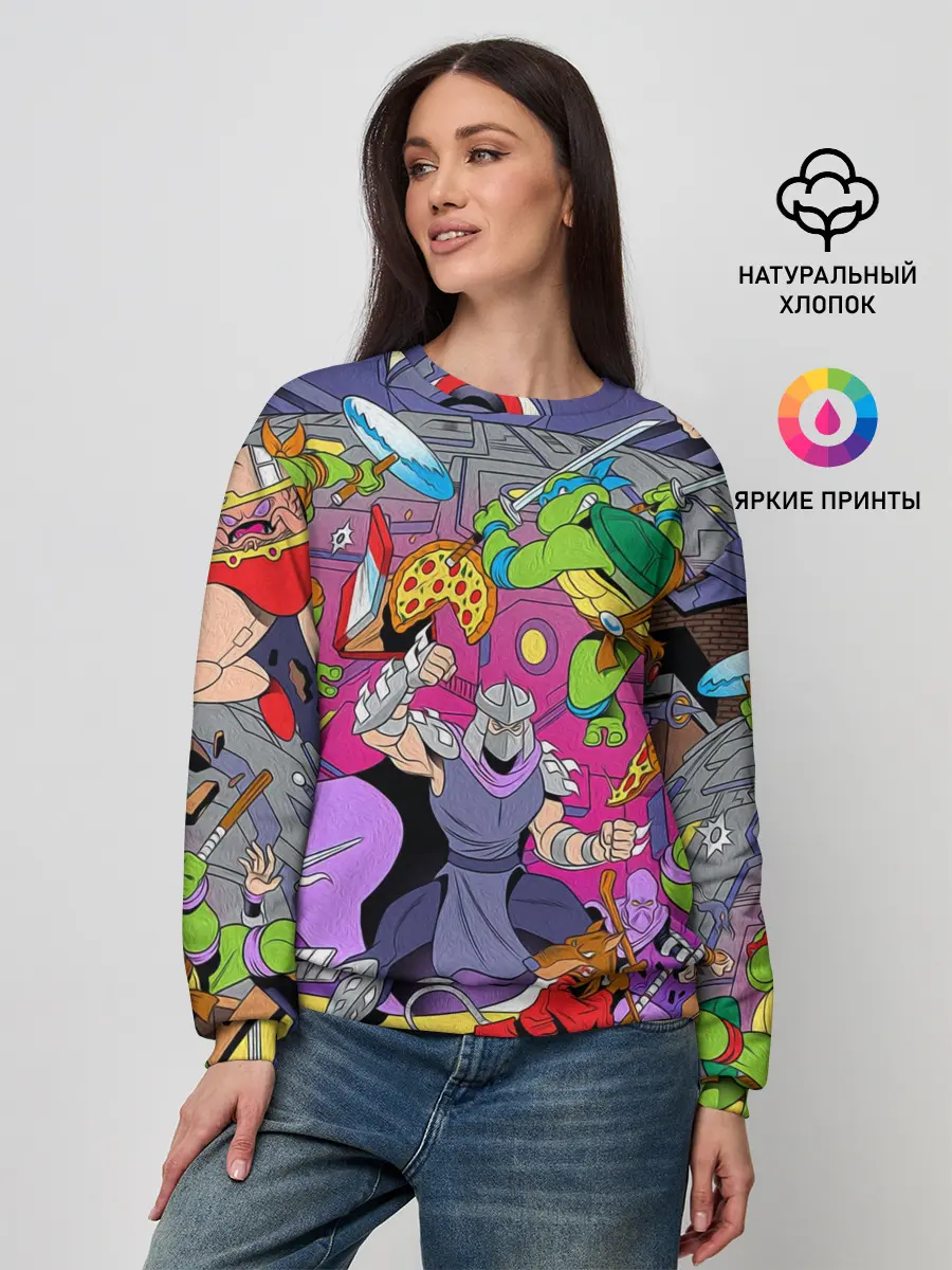 Женский свитшот / ЧЕРЕПАШКИ