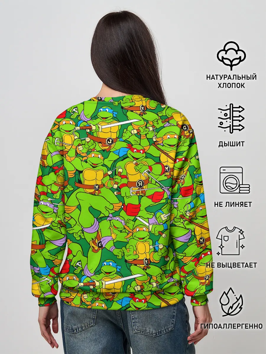 Женский свитшот / Черепашки - ниндзя