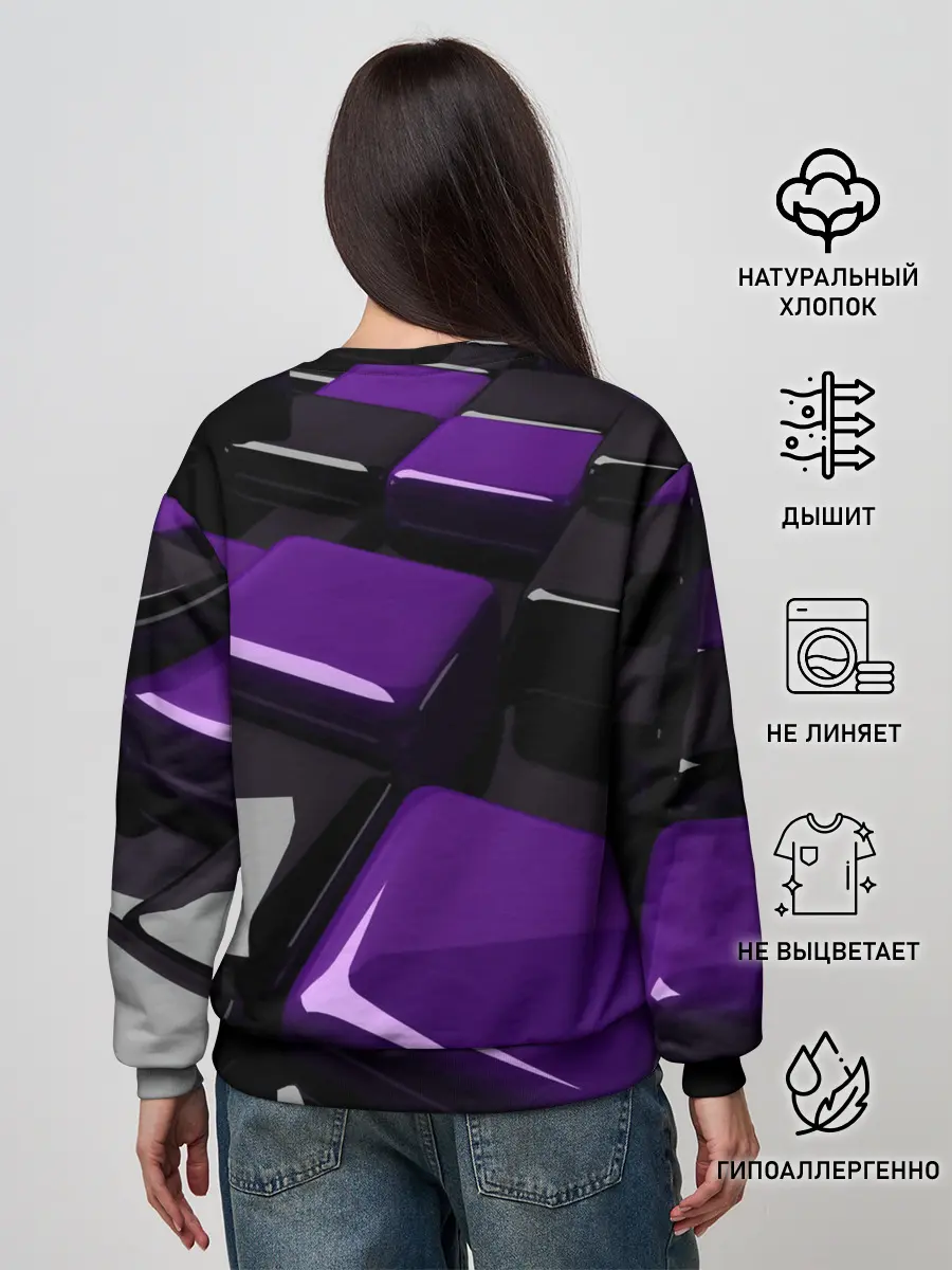 Женский свитшот / НЕОНОВАЯ ГЕОМЕТРИЯ