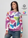 Женский свитшот / БАБОЧКИ ПАТТЕРН | BUTTERFLY PATTERN