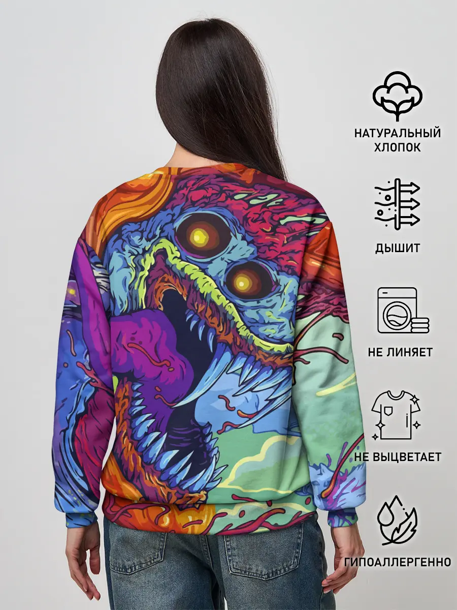 Женский свитшот / CS GO HYPERBEAST | КС ГО ХАЙПЕРБИСТ