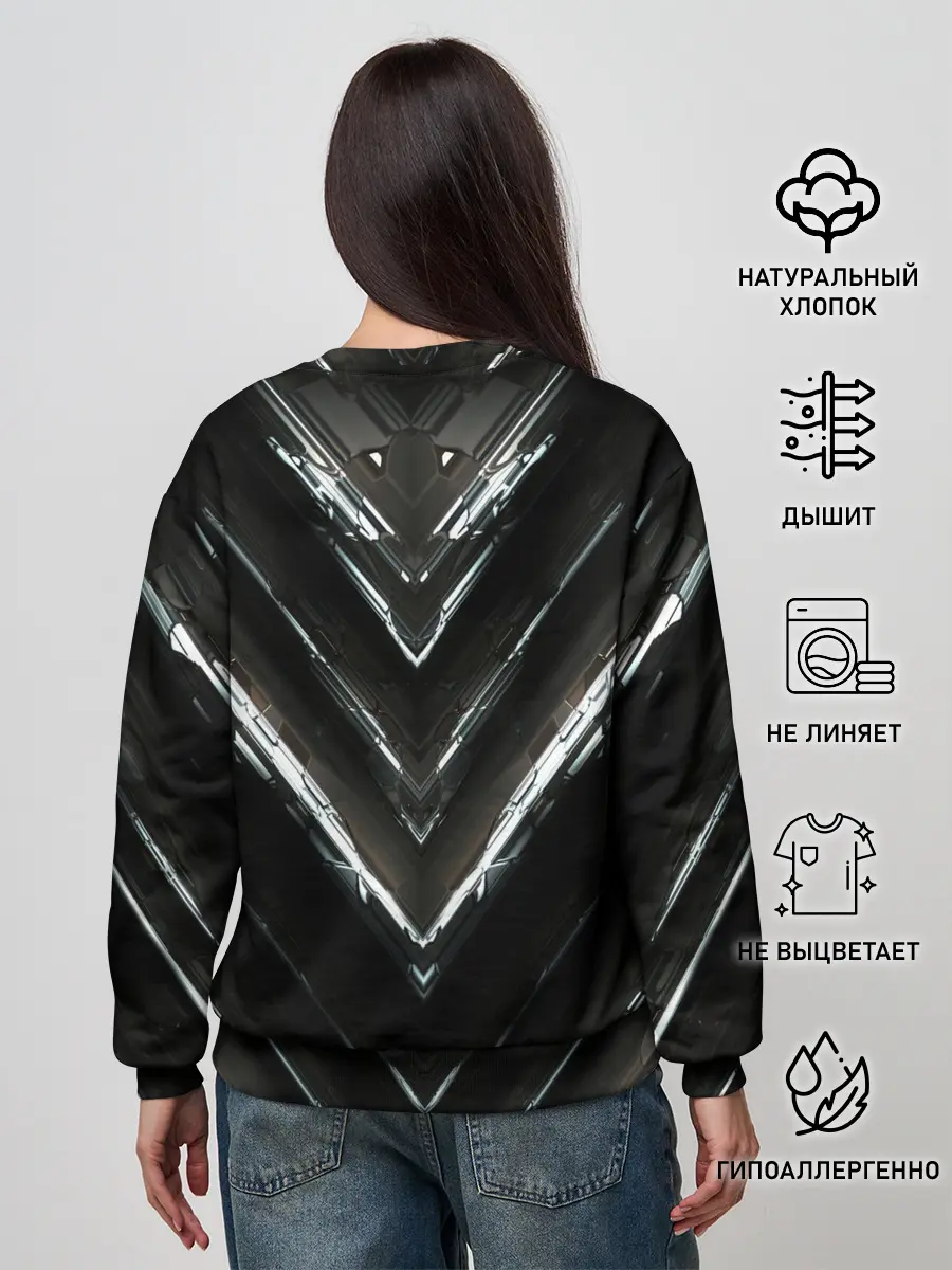 Женский свитшот / МЕТАЛЛИЧЕСКАЯ БРОНЯ