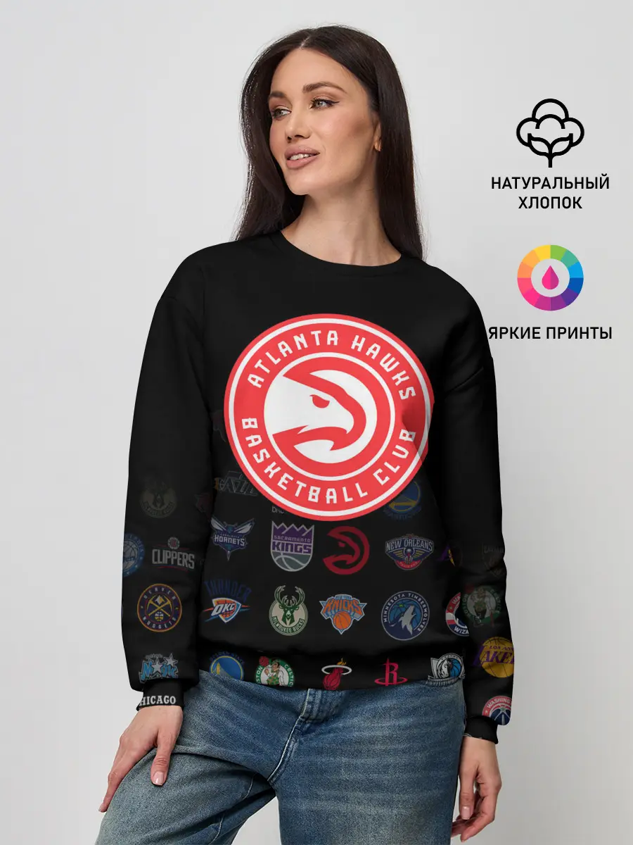 Женский свитшот / Atlanta Hawks