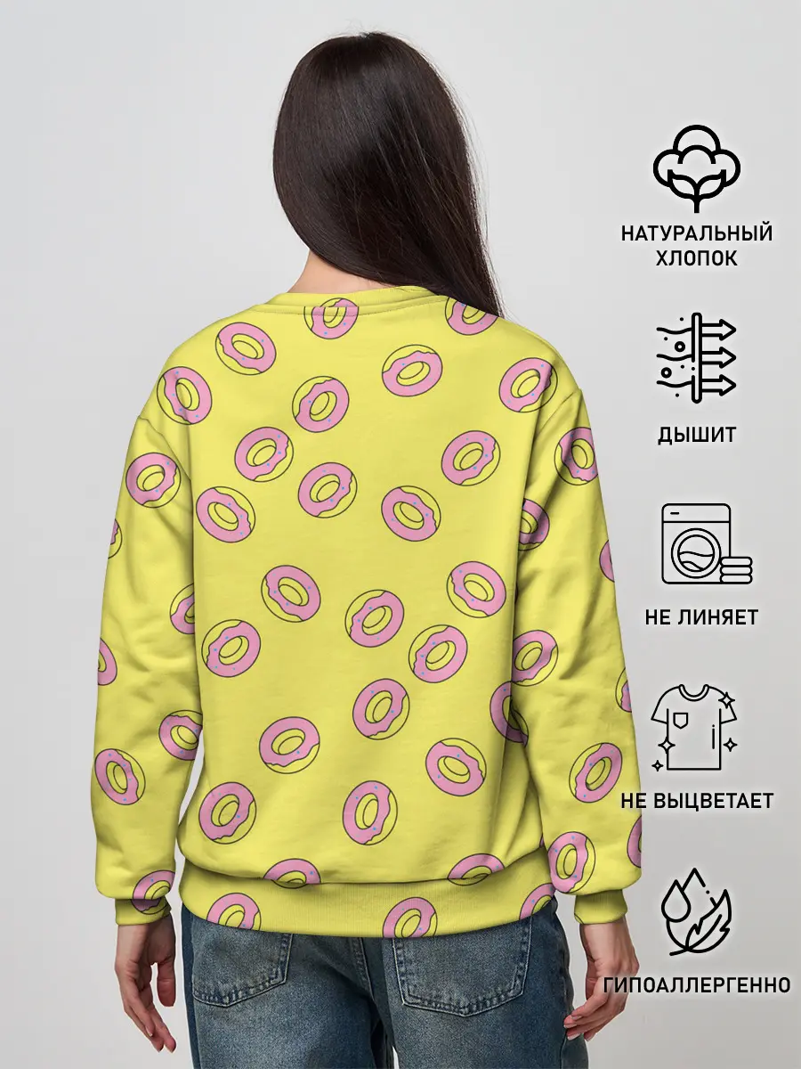 Женский свитшот / Пончики Донатс.