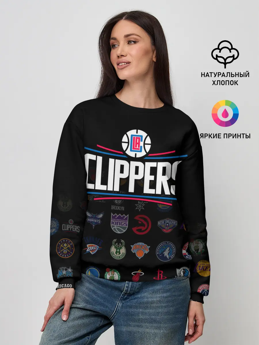 Женский свитшот / Los Angeles Clippers