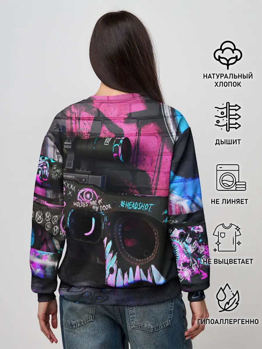 Женский свитшот / CS GO:НЕОНУАР