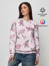 Женский свитшот / Розовый фламинго
